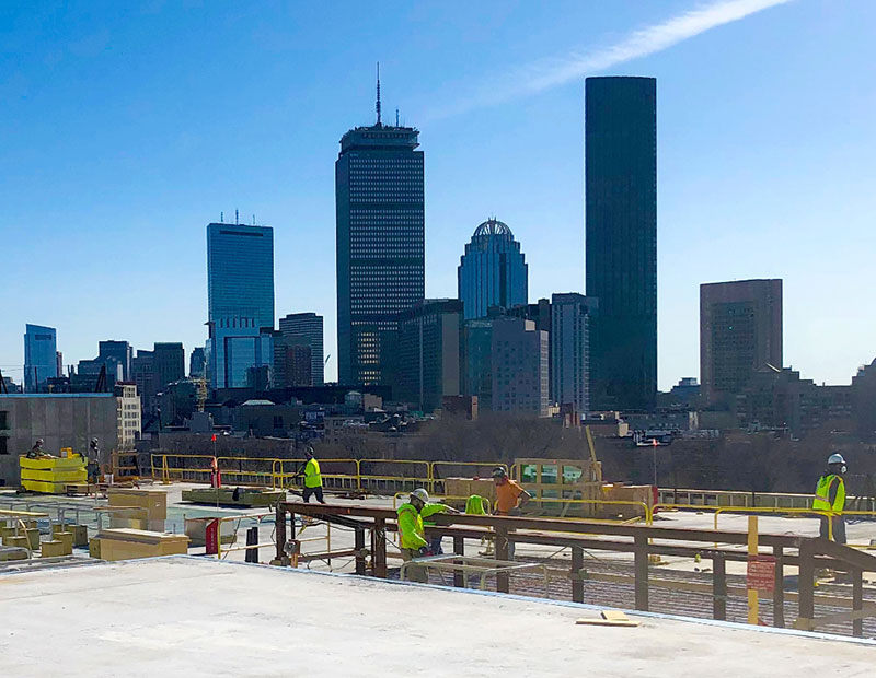 Building envelope project site in Boston, MA
